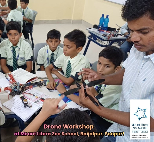 Drone workshop at MLZS hajipur 